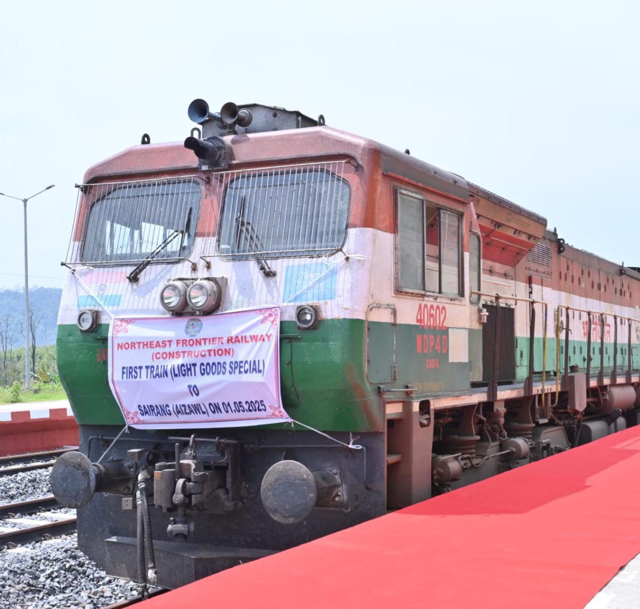 Aizawl is set to become the 4th northeastern capital to be connected to the Rail Map: Indian Railways