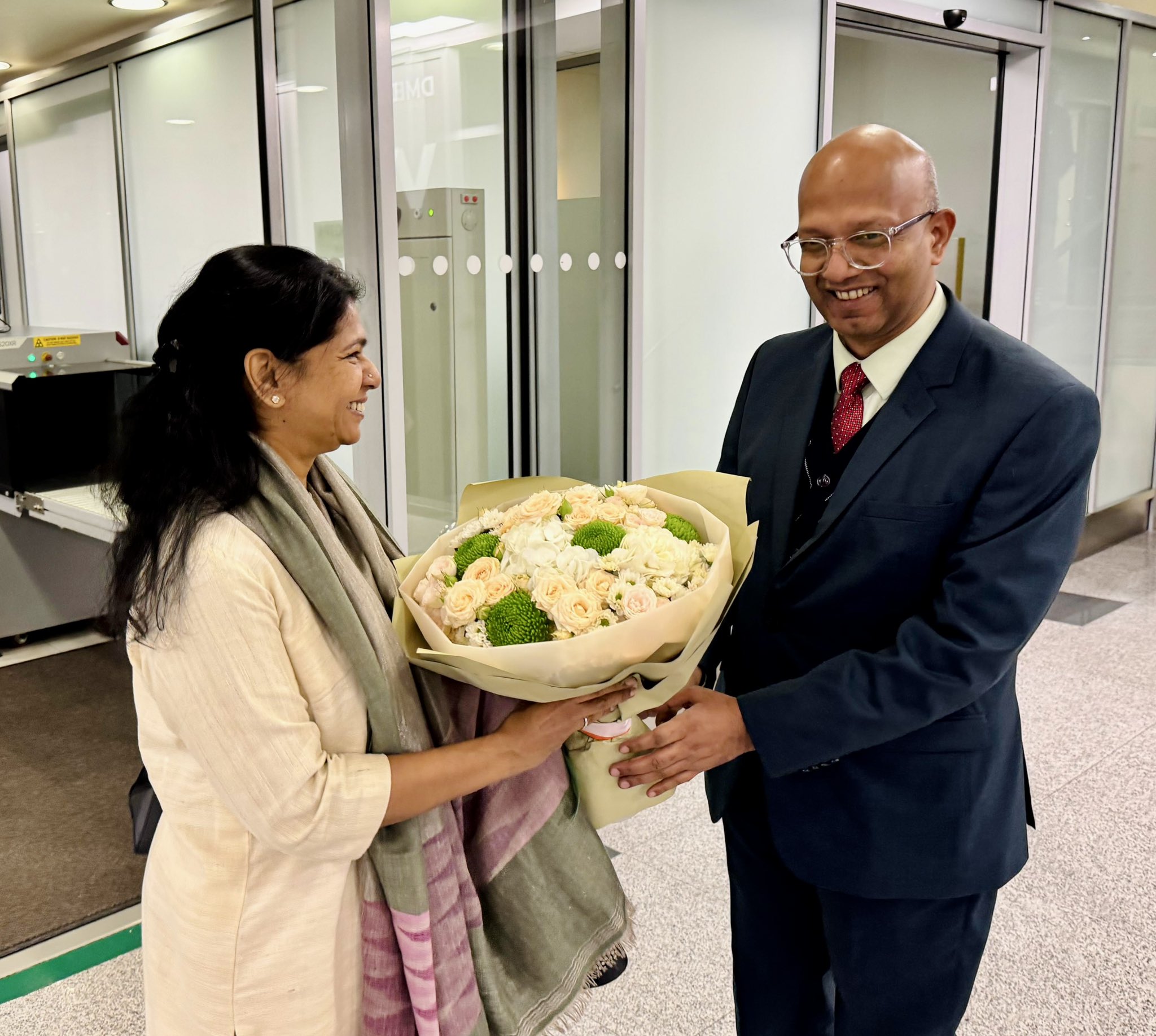 All-Party Delegation led by Member of Parliament Kanimozhi Karunanidhi arrives in Moscow