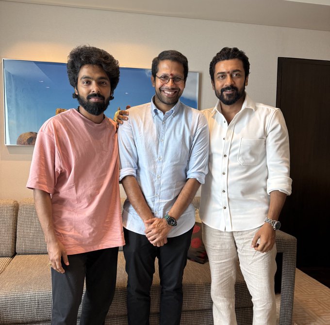 My third combo with my most successful combination Director : Music director G V Prakash on ‘Surya46’
