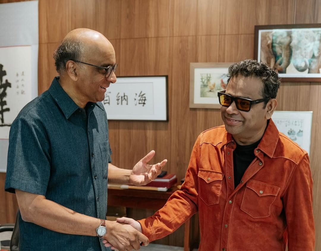 It was an honour meeting President of Singapore,  Tharman Shanmugaratnam: AR Rahman
