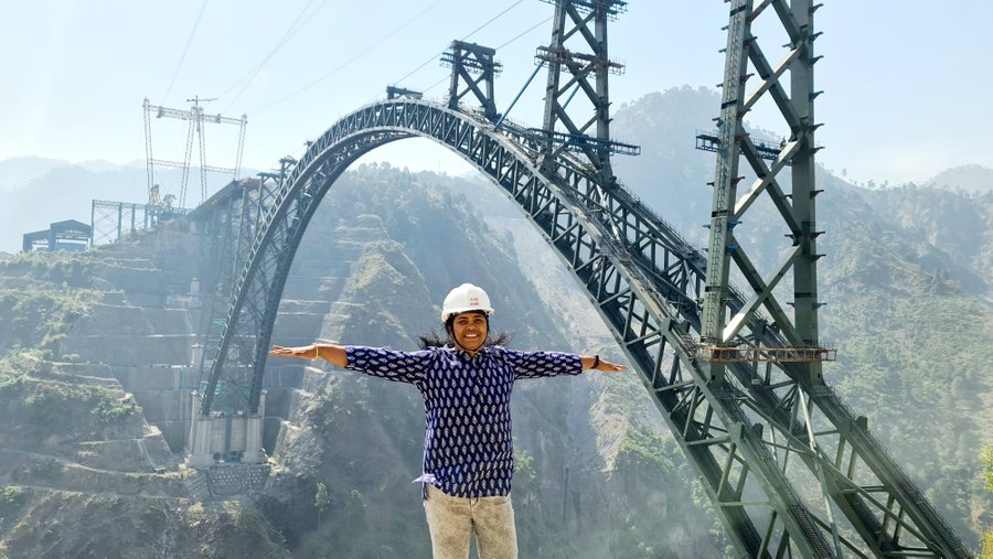 We are proud of Prof Madhavi Latha & her team’s contribution to the Chenab Bridge: IISc Bangalore
