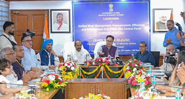 Union Minority Affairs Minister launches UMEED Central Portal, a centralized digital platform for real-time uploading, verification, and monitoring of Waqf properties