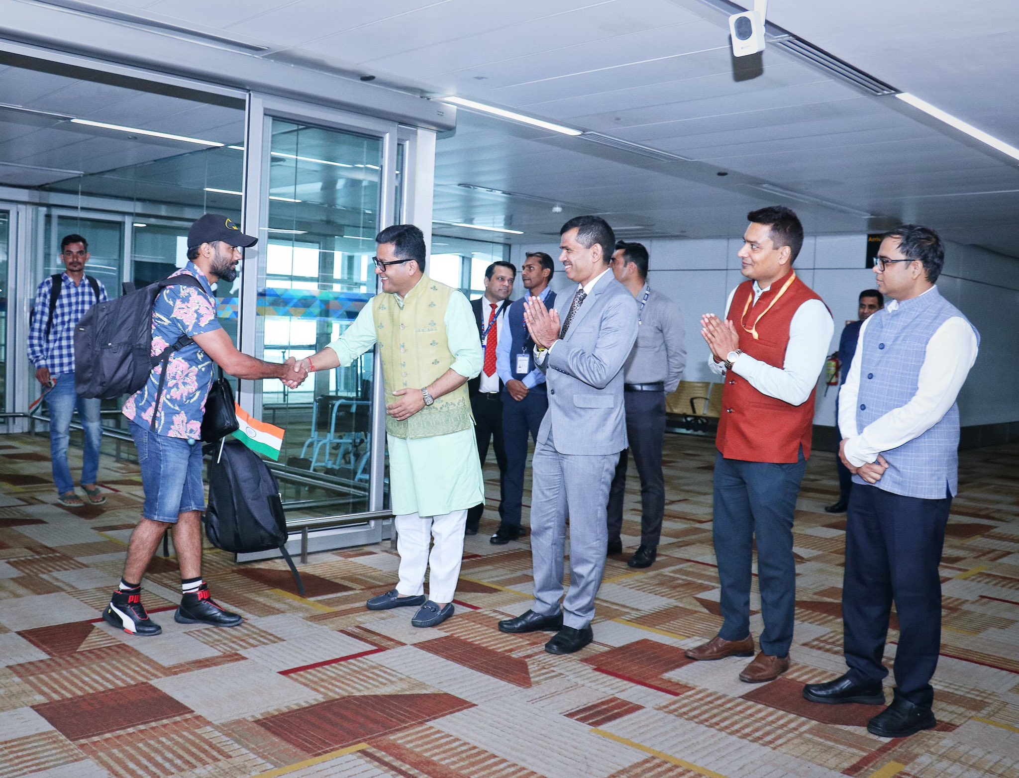 The first batch of 161 Indian nationals from Israel arrived in New Delhi today