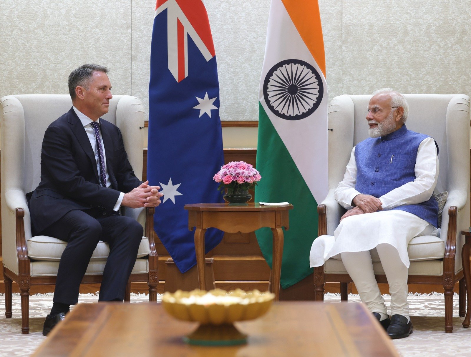 PM Narendra Modi meets the Deputy PM of Australia Richard Marles