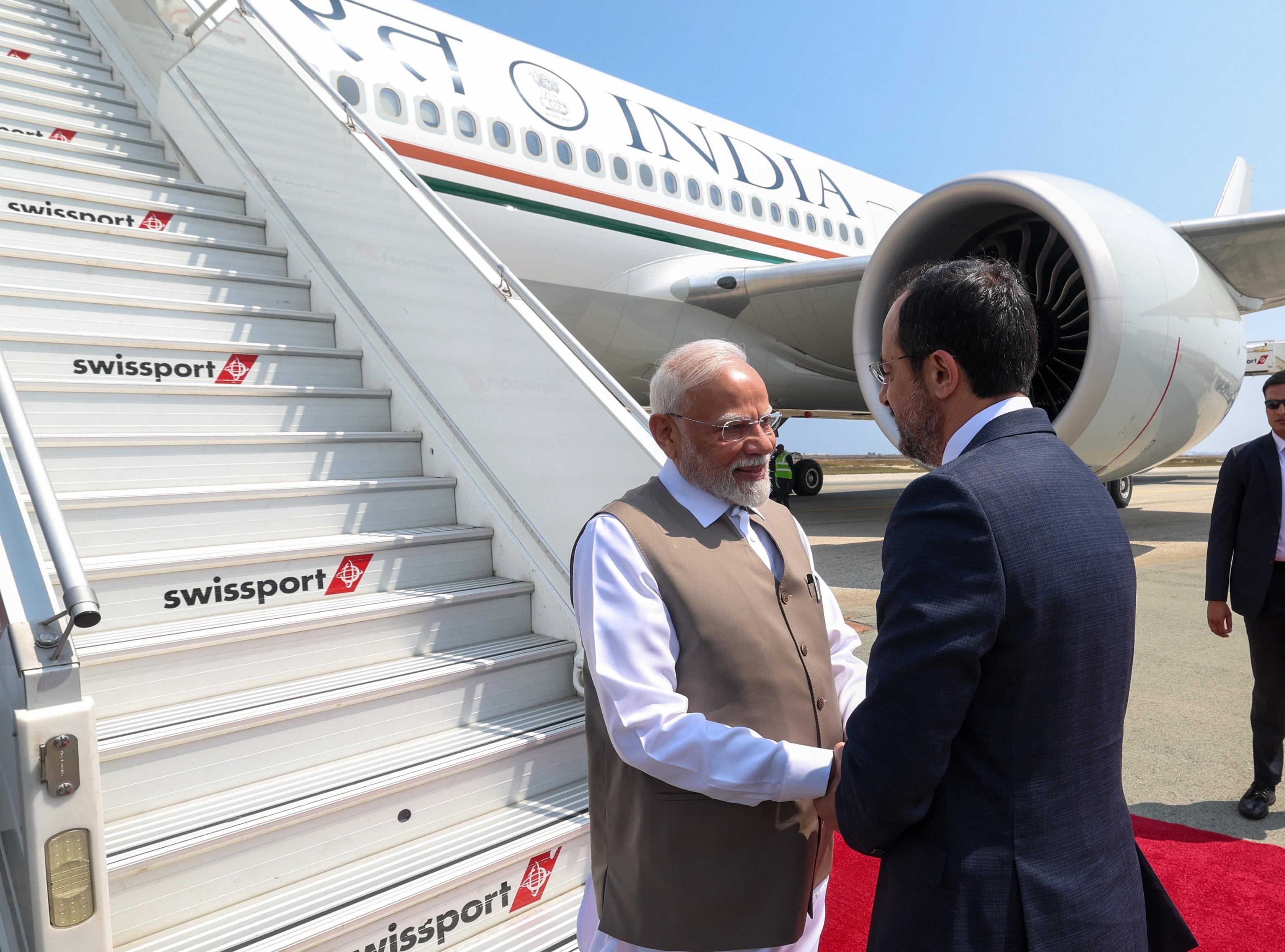 My gratitude to the President of Cyprus for the special gesture of welcoming me at the airport: PM Modi