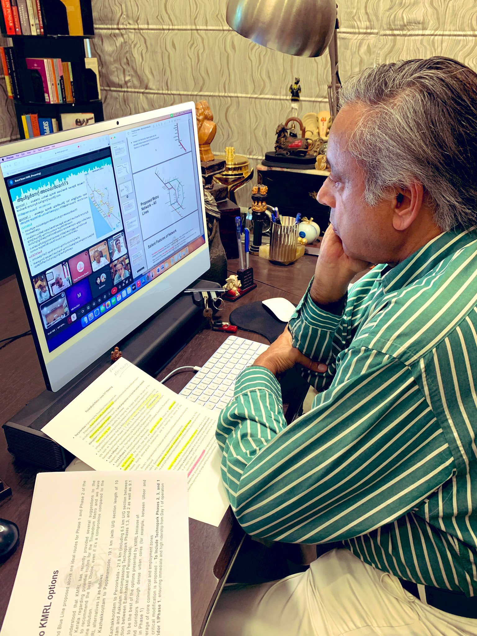 Had a very constructive online meeting this morning to discuss plans for a Metro in Thiruvananthapuram: Shashi Tharoor – MP