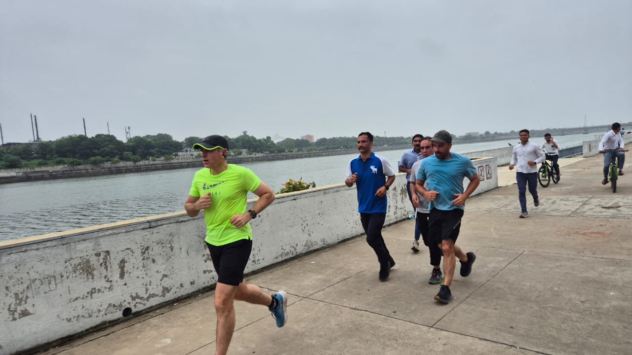 The Sabarmati River Front promenade – one of the nicest places I’ve been able to run: Omar Abdullah – CM of Jammu and Kashmir