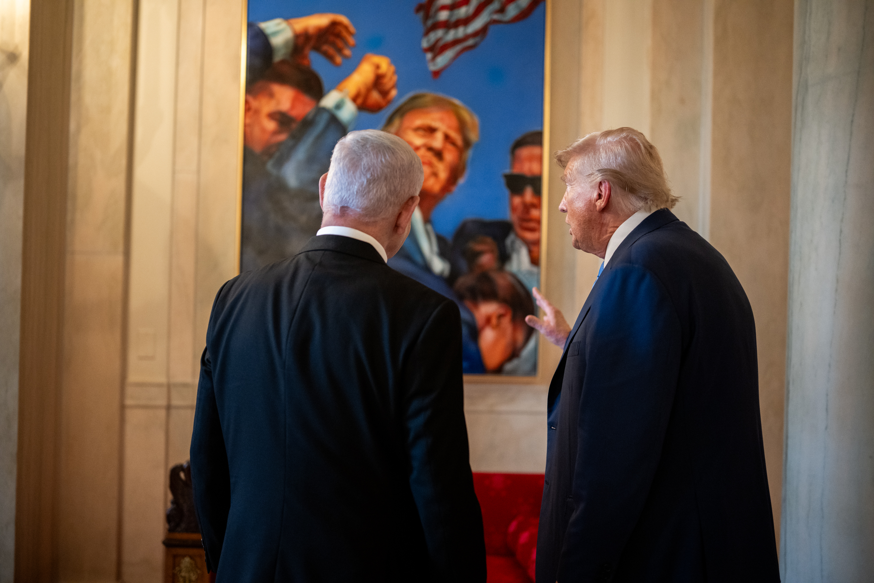 IN PICS – Israeli Prime Minister Benjamin Netanyahu meets U.S. President Donald Trump at the White House