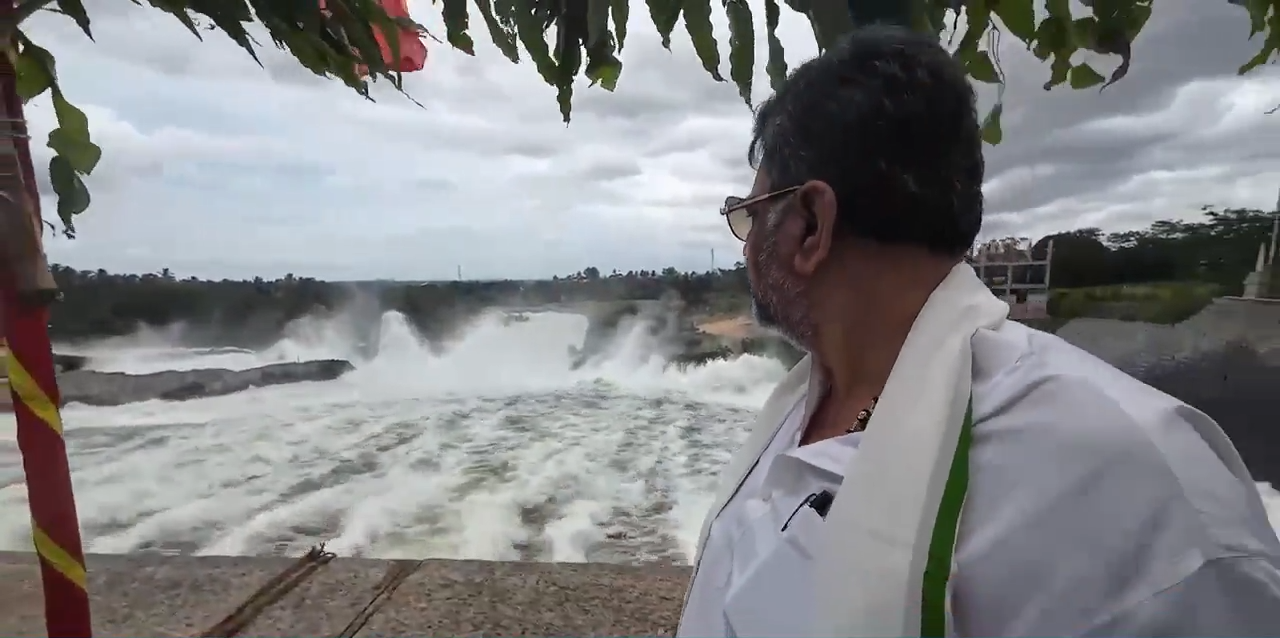 For the first time in 92 years, the KRS dam has filled up in the month of June : DK Shivakumar