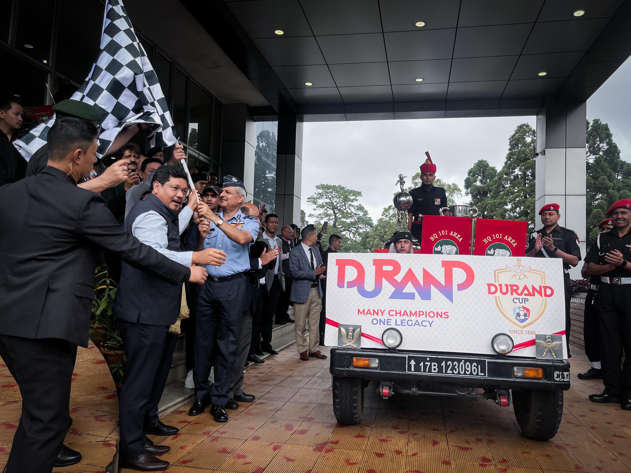 Honoured to unveil the ‘Durand Cup’ Trophies; one of India’s oldest and most prestigious football tournaments : Conrad Sangma