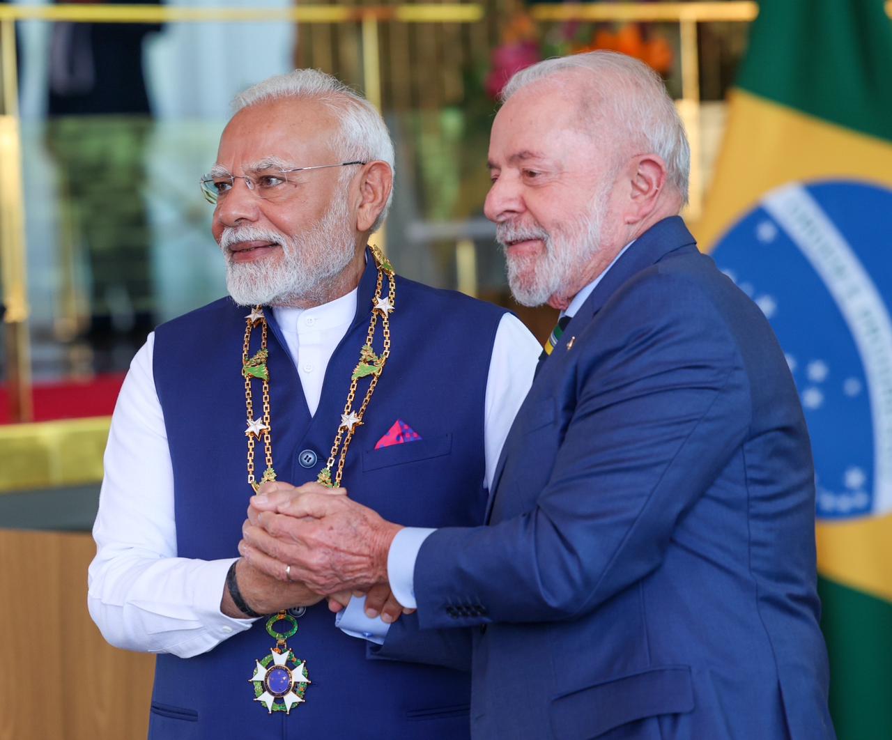 PM Modi conferred with Brazil’s Highest Honour — ‘The Grand Collar of the National Order of the Southern Cross’