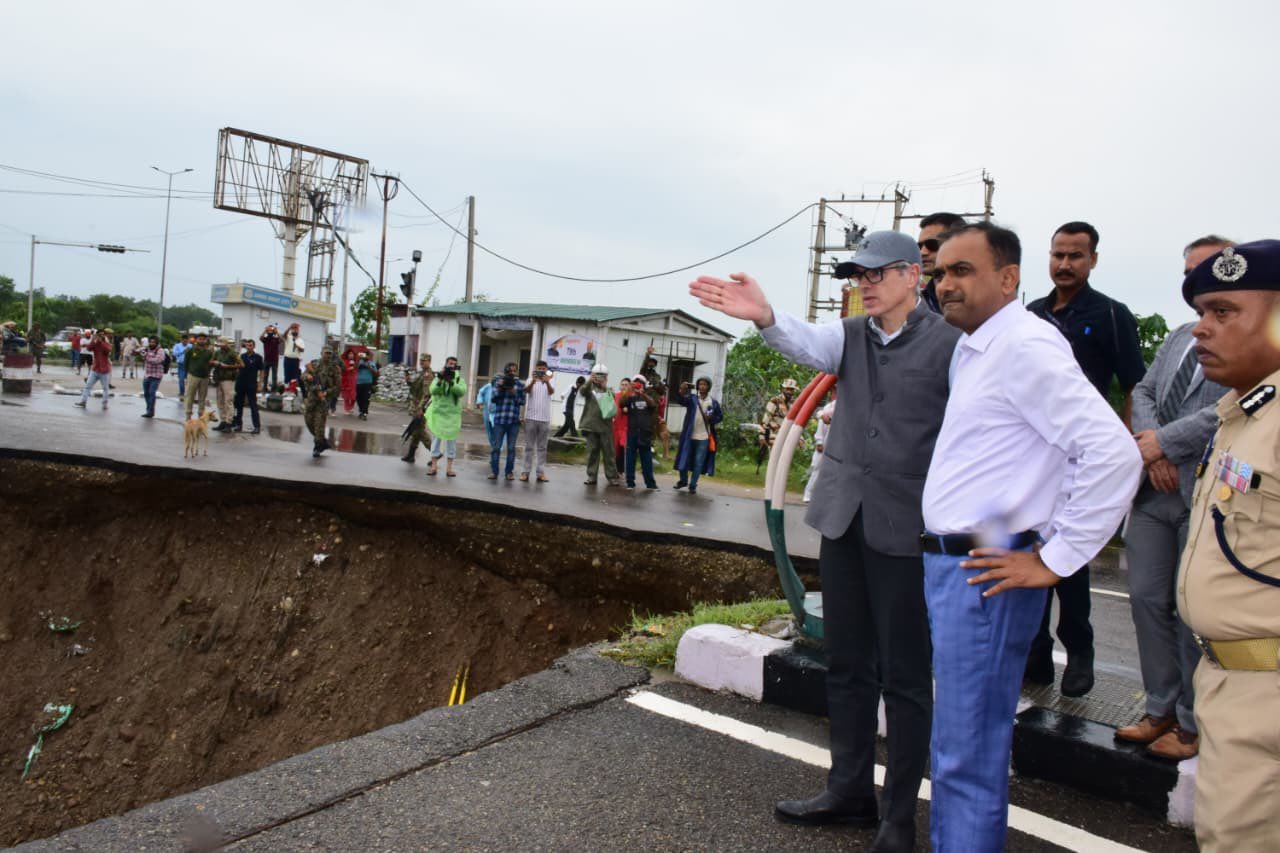 Photographs from 2014 floods & from 2025 floods. Almost the same spot & very similar damage: Omar Abdullah – CM of Jammu and Kashmir