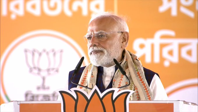 BJP would only bring Ashol Poriborton – true change in Bengal – PM Modi