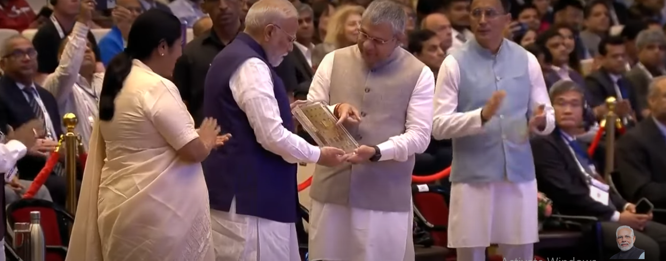 PM Modi presented with the first Made-in-India Semiconductor Chip